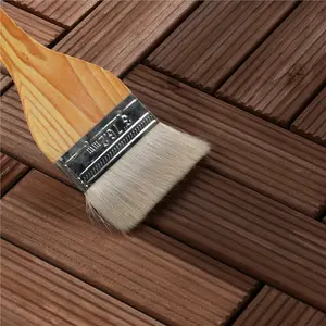 30cm L x 30cm W Interlocking Wood Deck Tile (Set of 27) (Set of 27)