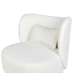 Beliani Retro Armchair OTSBY Boucle Cream