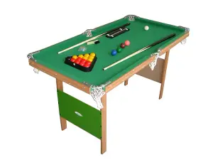 Junior 4ft Snooker/Pool Table With Pool Balls And 2 Cues