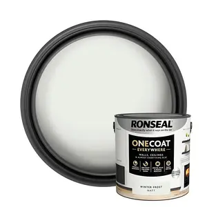 Ronseal One Coat Evrywhere Matt Paint 2.5L  Winter Frost