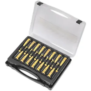 15 PACK Precision Microtip Screwdriver Set - Mini Slotted Phillips TRX Security