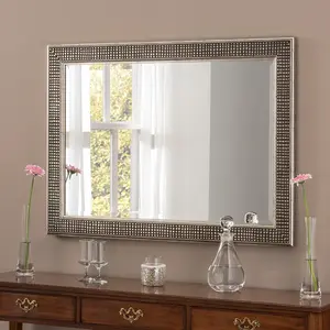 Abbie Glass Flat Wall Mirror 44.5cm H x 128.5cm W