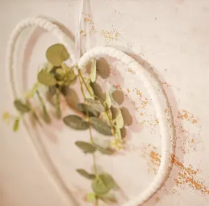 Hanging Heart Wreath With Eucalyptus