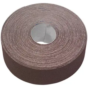 Engineer's Brown Emery Roll for Rust Removal and Polishing - 50mm x 50m - 120 Grit