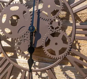 Large Wall Hanging Cog Design Clock