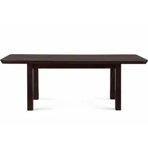 Extendable Metal Base Dining Table Wenge