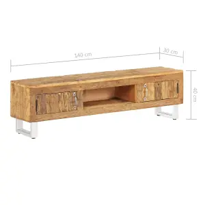 Berkfield TV Stand Solid Reclaimed Wood 140x30x40 cm