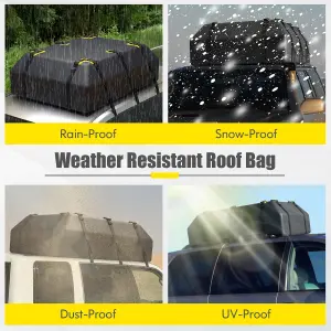 Costway 600L Large Car Roof Top Rack Luggage Carrier Bag Storage Bag Travel Waterproof