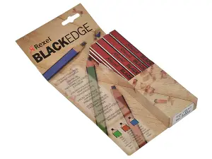 Blackedge Carpenter's Pencils - Red / Medium (Card 12)