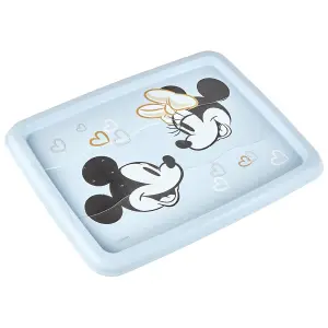 Set of 2 Mickey Mouse Turn Around Stackable Box 15 Litre with Lid - Cloudy Blue