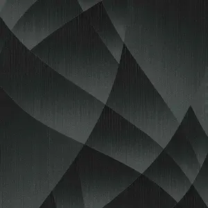 Erismann Geometric Graphic Abstract Fashion for Walls Black Wallpaper