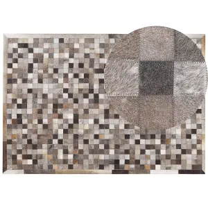 Cowhide Area Rug 160 x 230 cm Multicolour ARMUTLU