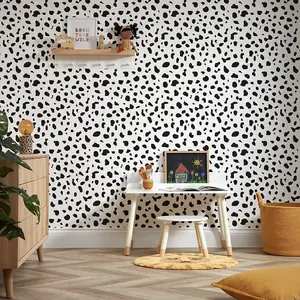 Lots Of Spots Wallpaper Black And White