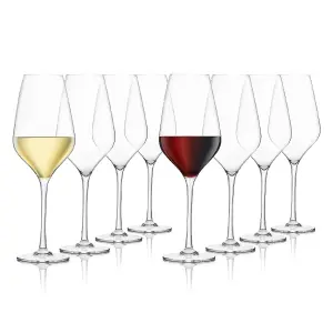 Original Products Final Touch Set of 8 Everyday Lead Free Crystal Wine Glasses 620ml Clear