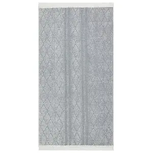 Rug Light Grey 120x180 cm Cotton