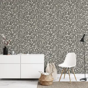 Fine Decor FD24958 Terrazzo Wallpaper, Black