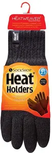 HEAT HOLDERS 2.3 Tog Thermal Gloves, Black S/M