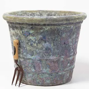 Primrose Large Tavolino Patina Ceramic Flared Planter 54cm