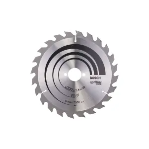 Bosch Professional Optiline Wood Circular Saw Blade - 200 x 30 x 2.8 mm, 24 Teeth