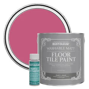 Rust-Oleum Raspberry Ripple Washable Matt Floor Tile Paint 2.5L