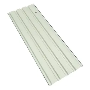 Grey Set of 12 Steel Corrugated Panels for Roofing, Carports, Tool Sheds, Wall Cladding