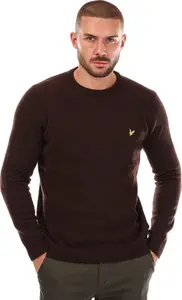 Lyle And Scott Mens Crew Neck Lambswool Blend Jumper Size XS In Green