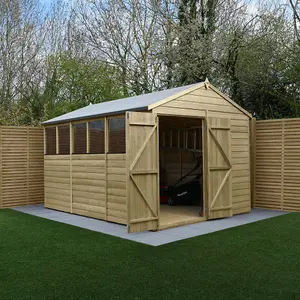 Beckwood 8x12 Apex Shed - 6 Windows - Double Door