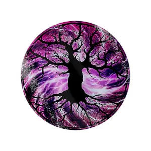 Grindstore The Tree Of Life Gl Circular Chopping Board Purple (One Size)