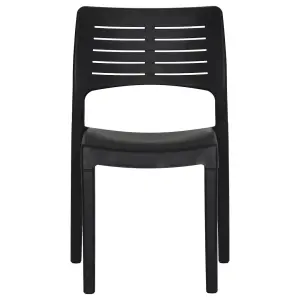 Berkfield Garden Chairs 2 pcs Anthracite Polypropylene