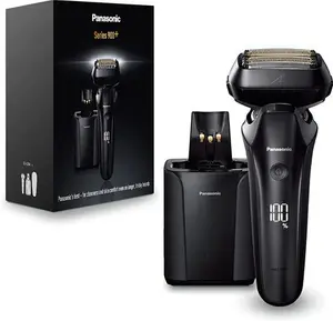 Panasonic ES-LS9A Wet & Dry 6-Blade Electric Shaver For Men - Precise Clean Shaving With Cleaning & Charging Stand