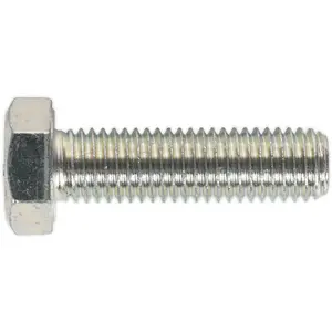 10 Pack M14 x 50mm Grade 8.8 Zinc Setscrews - Fully Threaded DIN 933 Bolts