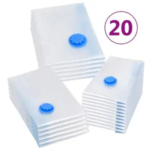 Plastic / Acrylic Vacuum Storage Bags (Set of 20)