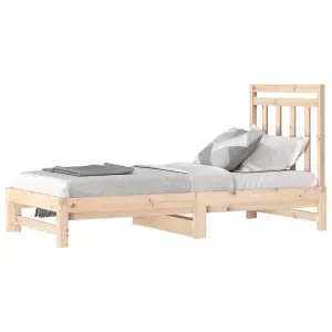 Berkfield Pull-out Day Bed 2x(90x190) cm Solid Wood Pine