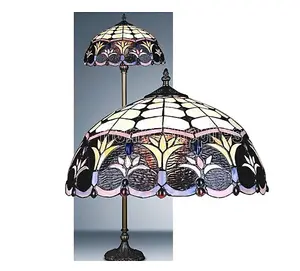 BELOFAY Stained Glass Handmade Spring Weeds Tiffany Floor Lamps for Living Room, Bedroom, and Lounge (16-Inches)