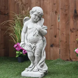 Large Cherub Statue 'Autumn' Edition