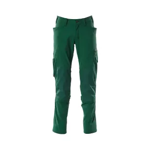 Mascot Accelerate Stretch Trousers with Kneepad Pockets - Green   (46.5) (Leg Length - Long)