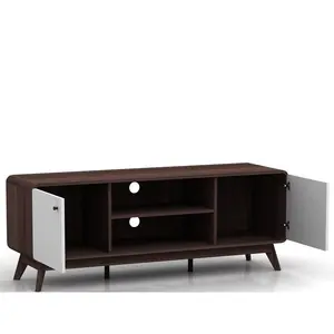 Justine TV Stand for TVs up to 60" Walnut/White