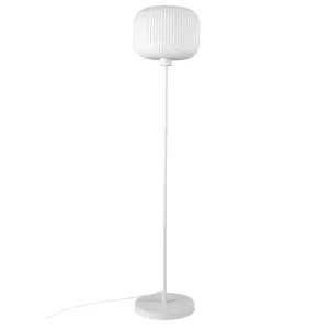 Nordlux Milford Indoor Living Dining Bedroom Floor Lamp In White (Height) 139.4cm