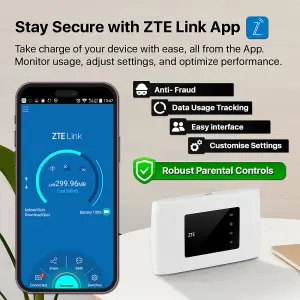 ZTE MF920, unlocked 4G+ portable low-cost travel Wi-Fi router