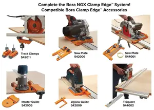 BORA NGX Guide Rail Straight Edge Clamp Circular Saw Cut 1270mm 50" BR-544050