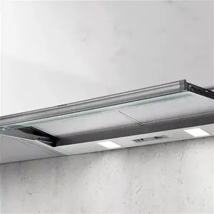 Elica Sklock-LED-90 Telescopic Cooker Hood, Stainless Steel