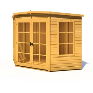 Hampton 8 x 8 Ft Shiplap Corner Summer House Yes