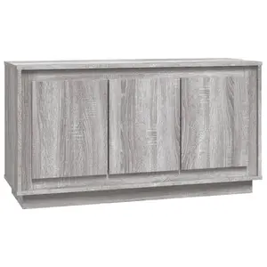 Alpen Home Sideboard Sonoma Oak 102X35x55 Cm Engineered Wood Grey Sonoma