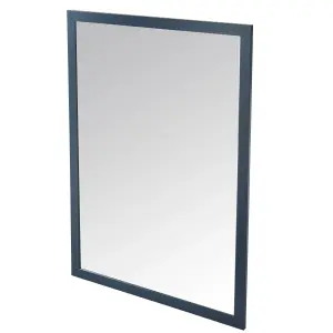 GoodHome Perma Blue Rectangular Wall-mounted Bathroom Mirror (H)70cm (W)100cm