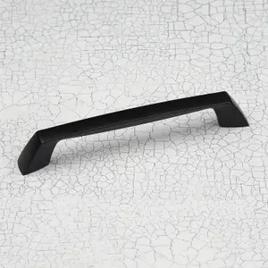 160mm Matt Black Cabinet Handle Dark Kitchen Cupboard Door Drawer Pull Bathroom Bedroom Furniture Replacement Upcycle