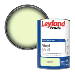 Leyland Trade Vinyl Matt Walls & Ceilings Emulsion Paint (S 0520-G40Y) 5L