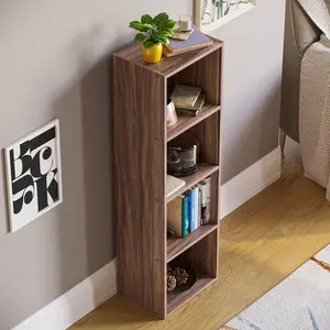 Gerardi Standard Bookcase Walnut / 106 cm H x 32 cm W