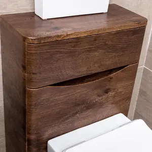 Eden Back To Wall Toilet WC Unit in Redwood