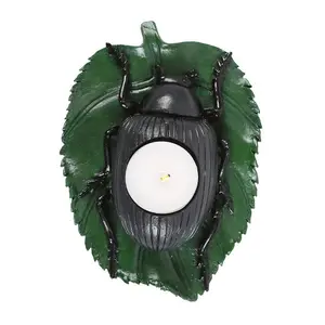 Something Different Beetle Tealight Holder Black/Green (One Size)