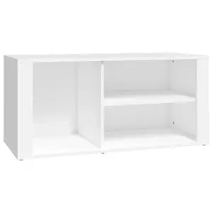 Berkfield Shoe Cabinet White 100x35x45 cm Engineered Wood